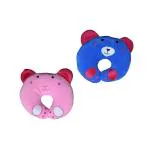 Ineffable Cute Baby Pillow U Shape Headrest Cartoon Design Kids Baby Pillow Neck Protector (Multicolor) Combo