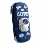 NSR Group Space Zipper Pencil Case for Kids - 3D Eva with Cute Squishy Astronaut Pencil Case for Kids (Small)