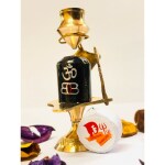 DARIDRA BHANJAN - Brass Lord Shiva Linga Lingam Shivling Statue Shesnaag Trishul with Brass Matki, Shivling, Shiva Idol, Shivji for Hindu Festive Pooja Puja Sculpture Items Shivling Showpiecep, Mahadev, Mahakal (0 no loti shiv), Jalahari, Shivling stand.