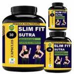 Zemaica Healthcare Slim Fit Sutra, Weight Loss Medicine, Fat Burn, Loss Fat, Capsule, Pack of 3