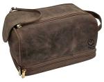 Rustic Town Dark Brown Full Grain Leather Toiletry Bags