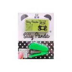 Silly Panda - Mini Stapler | Assorted Colours | Free Staple Pins | Staple | Stapler | Mini Stapler | Small Stapler (Green)