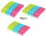 FIVANIO Bag Sealing Clips Large, Medium, Small Bpa Plastic Plastic Clips (Set Of 18, Multicolor)