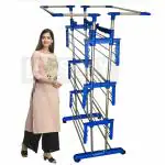 SUNDEX Blue Steel Floor Cloth Dryer Stand - Premium Qulity JUMBO