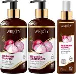 WAW Skin Cosmo Red Onion Black Seed Oil Ultimate Hair Care Kit for Men and Women