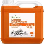 Shatras 5L Dishwash Liquid Gel Orange Can Jar, Utensil Cleaner Removes Grease, Cleansing & Antimicrobial action