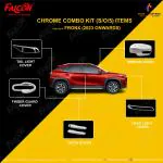 FALCON CAR CHROME ACCESSORIES COMBO KIT FOR FRONX 2023 ONWARDS