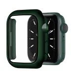 LIRAMARK Case Cover with Built-in Tempered Glass Screen Protector Compatible with 41mm Series of Apple Watch iWatch 7 ( Green, 41mm) [ Snap On Design]