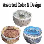 SSDN Cotton Roti Cover/Chapati Cover/Traditional Box Roti Cover ( Assorted Color & Design) - Set of 3