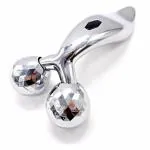 Beauty N Brains 3D Massager Manual Roller (Silver) 360 Rotate Face Full Body Shape for Skin Lifting Wrinkle Remover Facial Massage, 15.5 x 9.5 x 5.3CM