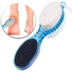 ARPANA BRIGHT Pedicure Paddle 4 In 1 Brush Cleanse, Scrub, File and Buff (Multicolor)