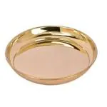 A1 EssAncial Handmade Brass Puja Thali/Pure Brass Pooja Plate (Size-5 Inch) l Brass Thali l Brass Plate l For Pooja