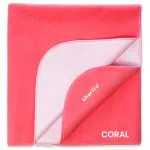 Cherilo Quick Dry Waterproof Protector Baby Dry Sheet , Medium (70cm X 100cm)| Salmon Rose