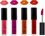 OUR BEAUTY Multicolor Kiss Proof Velvet Matte Liquid Lipstick 66, 16 Ml (Pack Of 4)