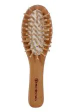 Bare Essentials Brown Wood Detangling Hair Brush