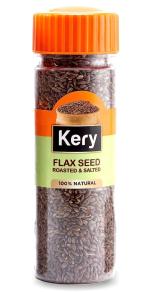 Kery Flax Seeds Roasted & Salted Alsi, 1 Bottle, 110g ( Omega-3, Dietary Fiber, Mouthfreshener
