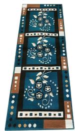 ADIB CARPET Blue Acrylic Runner Rug 70 Inch 23 Inch