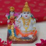 Chaque Decor Marble Dust kuber ji maharaj Idol Statue | Kubera God of Treasure Idol | 6-inch, Multicolour