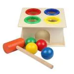 Whinsy Educational Toy Set for Kids 2+ Years (Hammer Ball)-Multicolor