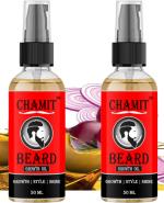 Chamit Beard Hair Oil for Growth, Lustre and Shine Coconut, Almond and Vitamin B6 - 50 ml (pack of 2)
