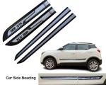 Enexoya Mahindra XUV 300 Door Side Beading Mould (Silver,Black) 4 pcs