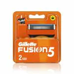 Gillette Perfect Beard Shape Fusion Manual Blades For Men With Styling Back Blade - Pack Of 2