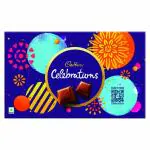Cadbury Celebrations Chocolate Gift Pack, 178.8 g (Pack of 2) with Handmade rakhi