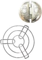 Urban Buy Multicolor Aluminium Gujiya And Kadai Stand Kitchen Tool Set 2 Pc