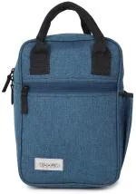 Wooum Premium Quality Insulated Lunch Bag , Tiffin Bag , Travel Lunch Pouch , Food Storage Bag with Handle for Office , College , School , Water Resistance Material (Size 11x7.5x4inch ,Blue)