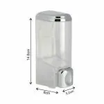 VIKING 1127 Wall Mounted Lotion Dispenser | Transparent ABS | Bathroom Soap Holder | Bathroom / Kitchen Soap Dish / Stand | Bathroom Accessories