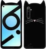 AmericHome Realme 6, Realme 6i, RMX2001 Black Rubber Shock Proof Mobile Back Cover