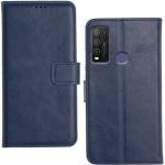 AmericHome Vivo Y50, Vivo 1935 Blue Rubber, Cloth, Artificial Leather Shock Proof Mobile Back Cover