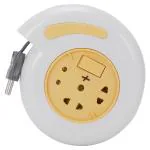 CONA 3026 Shell 2 Pin Flex Box, 240V, 4 Meter|Electrical Extension Box with Universal Socket