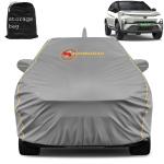 Automozexo Nexon Ev Grey Car Cover With Mirror Pockets For Tata