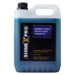 ShineXPro 5L Foam Car Wash Shampoo Concentrate - pH Neutral, Thick Suds With Shine Enhancing Formula - Bubblewash Snow Car Foam Shampoo That Works With Both Bucket Wash And Foam Cannon