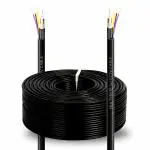 Multy Byte CCTV Cable 3+1 Coaxial Cable - UHD 4K @ 60Hz, HDR, EARC 80 Meter 100% Pure Copper - Compatible with All Security Camera DVR systems - Black - High Performance & Long Lasting.