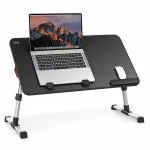 SAIJI Laptop Bed Tray Table, SAIJI Adjustable for Laptop Stand, (Black)