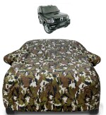 Auto Hub Mahindra Scorpio Old Car Cover with Mirror Pocket and Soft Cotton Lining,Waterproof Mahindra Scorpio Old Car Body Cover, Army Print