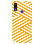 MobiEra Redmi Note 7 Zip Zap Orange Pattern Plastic Designer Printed Hard Case Cover