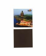 Statue Of Unity Squre Magnet Wodden For Handicraft Art By BHARATHAAT