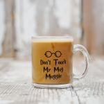 Akipi Don’t Touch My Mug Muggle Harry Potter Transparent Glass Coffee and Tea Mug ARM559