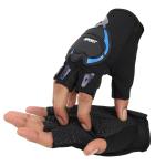 MOCKHE Bike Riding, Cycling Sports Gloves for Men & Women-(Material: Polyester, Nylon Color: Blue, Half Finger Gloves)