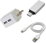 Badger Wall Charger Accessory Combo for Compatible with LeEco Le 1s, LeEco Le 2, LeEco Le Max2 with Data Transfer & Charging Cable (White)