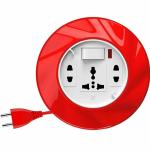 Goldmedal 240V Twister 2-Pin 5M Cable Extension Cords (White And Red)