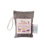 Purifyus Activated Bamboo Charcoal Air Purifying Bag Natural Deodorizer and Dehumidifier for Car; Rooms; Pets; Shoes; Grey-Black. Pack of 1-500gram