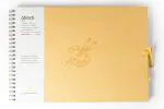 Comma Abaca Sketchbook | A3 Size | Wire-O Bound | 50 Sheets | 160gsm Fine Grain Paper | Yellow