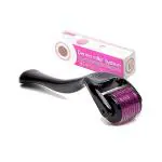 KIRMIT Derma Roller with 540 Titanium Alloy Micro Needles 0.5 mm Reduces Hair Fall, Stimulates Hair Follicles, Easy to use, Safe and Effective