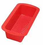 Inditradition Silicone Bread & Loaf Pan Mould | Fruit Cake, Pastry Making Pan | Baking Mould (Rectangle, 8.5 x 3.4 Inches, Random Colour)