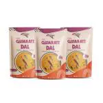INSTAFOOD-READY TO COOK Gujarati Dal | Ready to Eat & Cook Meal | 3-4 Servings Each | Pack of 3 ( 150g ) | After Cooking Gets 3.45KG to Serve | Zip Lock Packaging | Vegetarian Meal | Just Add Water and Cook