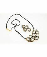 Jn Handicraft Alloy Gold, Black Jewel Set For Women